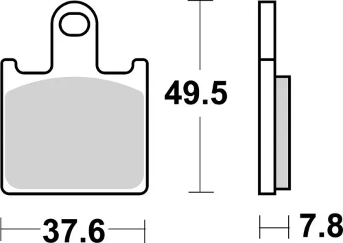 Remblokkenset, schijfrem BREMBO 07KA28SA)