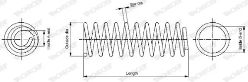 Suspension Spring MONROE SP3277)
