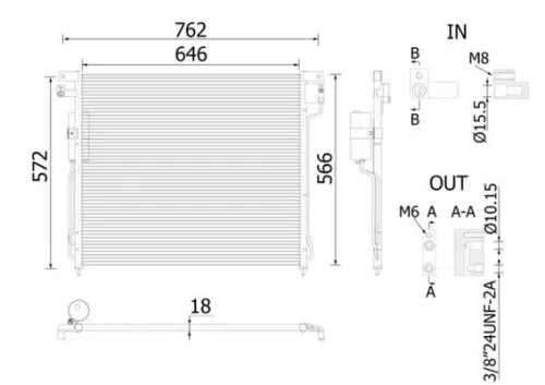 Condensor, airconditioning MAHLE AC 138 000S)