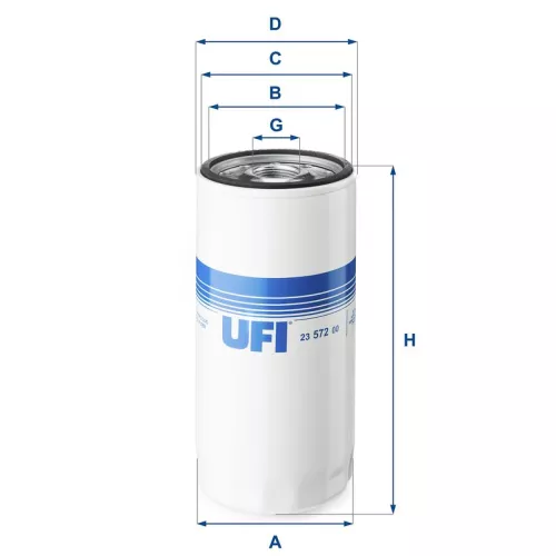 Oil Filter UFI 23.572.00)