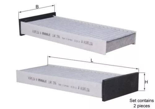 Filter, cabinelucht KNECHT LAK 296/S)