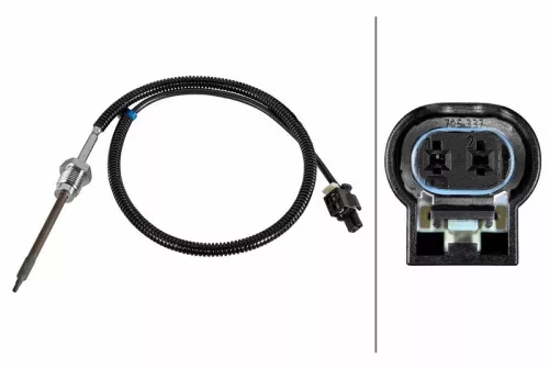 Sensor, exhaust gas temperature HELLA 6PT 010 376-781)
