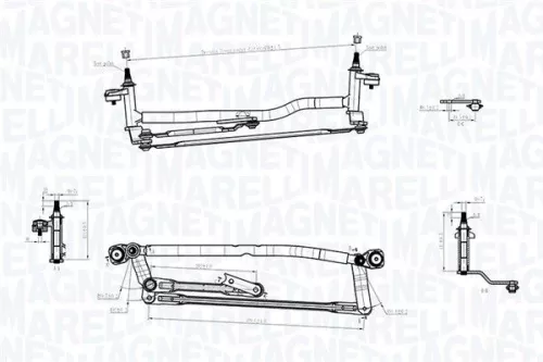 Ruitenwissermechanisme MAGNETI MARELLI 085570733010)