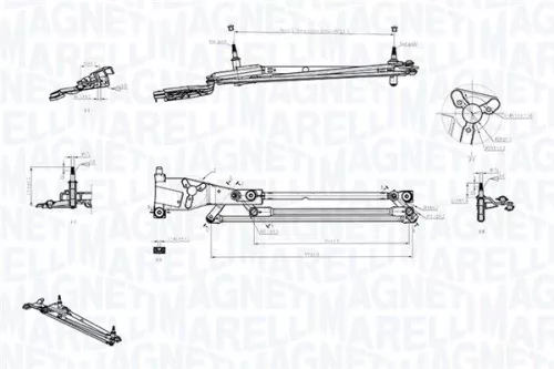 Ruitenwissermechanisme MAGNETI MARELLI 085570706010)