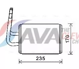 Warmtewisselaar, binnenverwarming AVA QUALITY COOLING MZA6268)