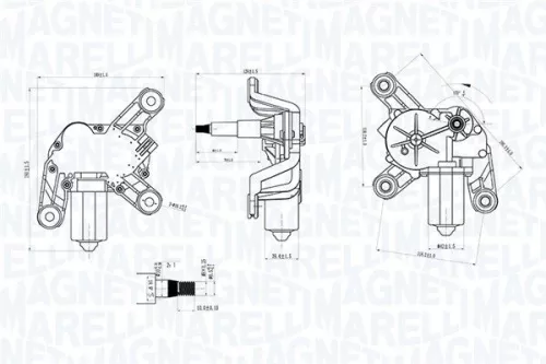 Ruitenwissermotor MAGNETI MARELLI 064070700010)