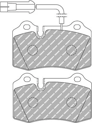 Remblokkenset, schijfrem FERODO RACING FDS721)