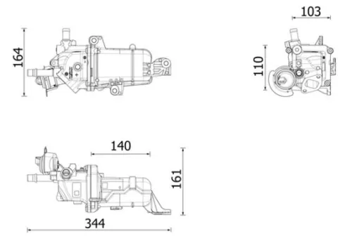 EGR KOELER MAHLE CE 49 000P)