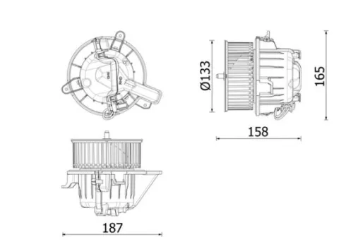 Binnenventilator MAHLE AB 331 000P)