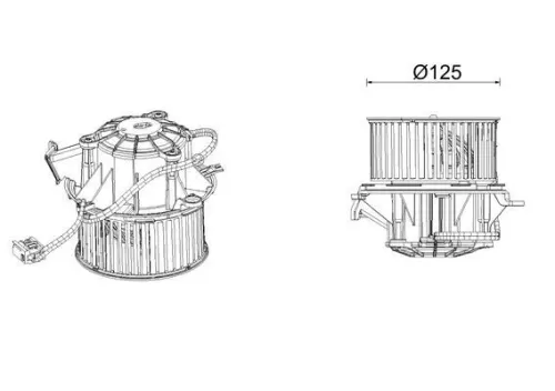 Binnenventilator MAHLE AB 339 000P)