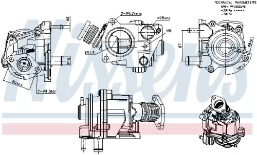 EGR-klep AUGER 98424)