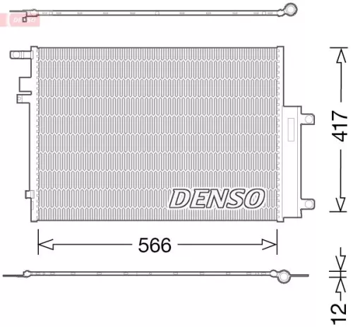 Condensor, airconditioning DENSO DCN06017)
