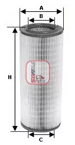 Air Filter SOFIMA S 7265 A)