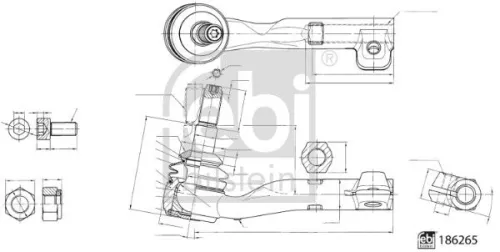 Tie Rod End FEBI BILSTEIN 186265)