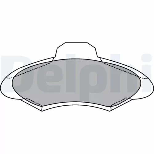 Brake Pad Set, disc brake DELPHI LP1139)
