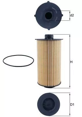 Luchtfilter KNECHT LX 5363)