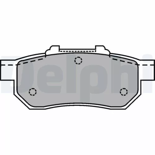 Brake Pad Set, disc brake DELPHI LP1456)