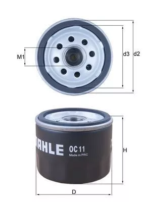 Oil Filter KNECHT OC 11)