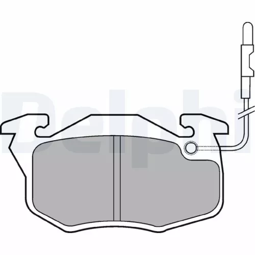 Brake Pad Set, disc brake DELPHI LP696)