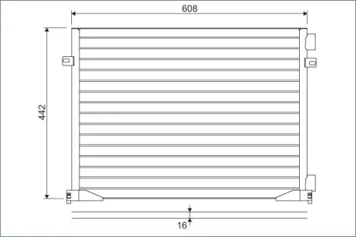 Condensor, airconditioning VALEO 817577)