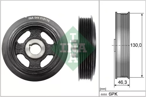 Riempoelie, krukas Schaeffler INA 544 0181 10)