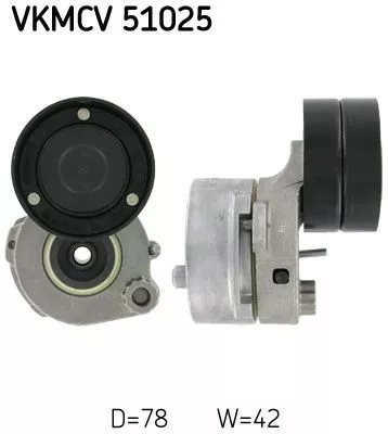 Riemspanner, V-geribbelde riem SKF VKMCV 51025)