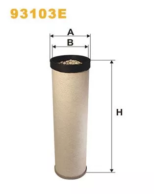 Secundair luchtfilter WIX FILTERS 93103E)