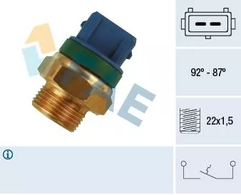Temperature Switch, radiator fan FAE 37680)