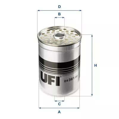 Fuel Filter UFI 24.361.00)