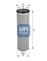 Luchtfilter UFI 27.463.00)