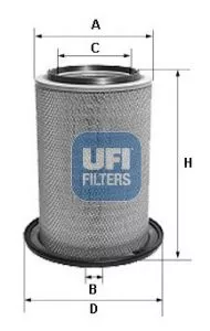 Luchtfilter UFI 27.609.00)