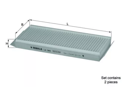 Filter, cabinelucht KNECHT LA 349/S)
