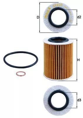 Oil Filter KNECHT OX 825D)