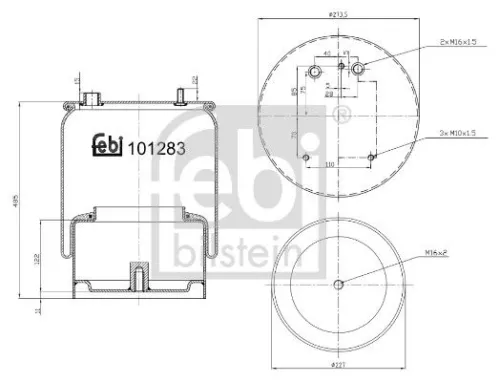 Bellow, air suspension FEBI BILSTEIN 101283)
