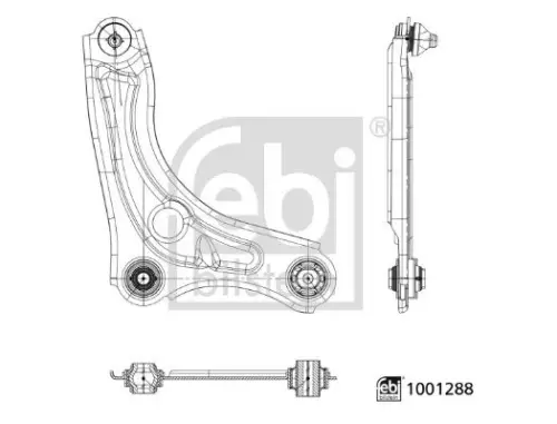 Draagarm/achterwielophanging FEBI BILSTEIN 1001288)