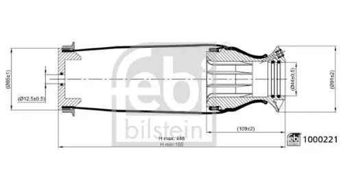Balg, bestuurderscabinevering FEBI BILSTEIN 1000221)