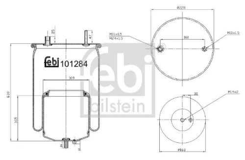 Bellow, air suspension FEBI BILSTEIN 101284)