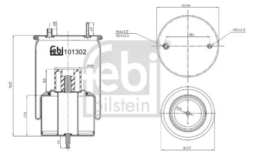 Balg, luchtvering FEBI BILSTEIN 101302)