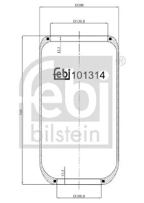 Bellow, air suspension FEBI BILSTEIN 101314)