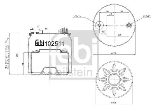 Bellow, air suspension FEBI BILSTEIN 102511)