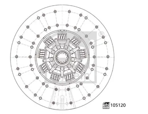 Clutch Disc FEBI BILSTEIN 105120)
