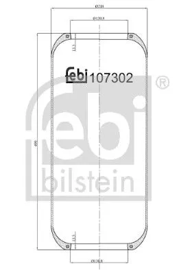 Bellow, air suspension FEBI BILSTEIN 107302)