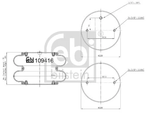 Bellow, air suspension FEBI BILSTEIN 109416)