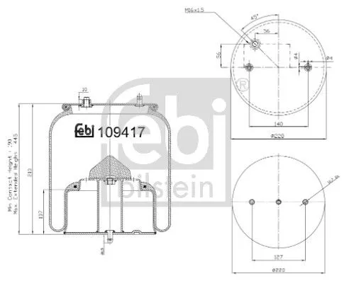 Bellow, air suspension FEBI BILSTEIN 109417)