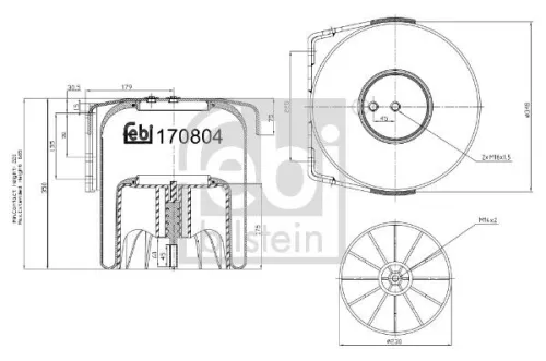 Bellow, air suspension FEBI BILSTEIN 170804)