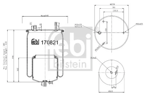 Bellow, air suspension FEBI BILSTEIN 170821)