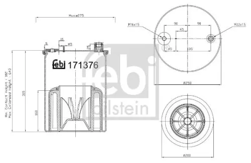 Bellow, air suspension HANS 171376)
