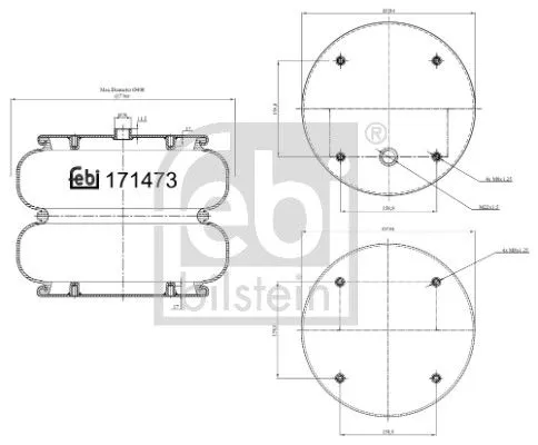 Balg, luchtvering FEBI BILSTEIN 171473)