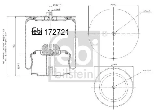 Balg, luchtvering FEBI BILSTEIN 172721)