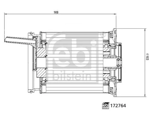Brandstoffilter FEBI BILSTEIN 172764)